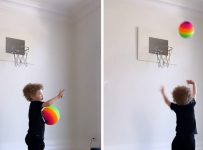 Drake Son Adonis Playing Basketball to His Music, Sinks 3 in a Row
