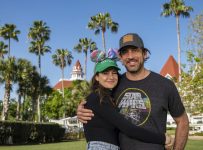 Aaron Rodgers and Shailene Woodley show PDA at Disney World