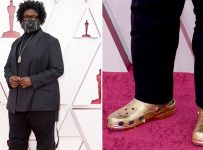 Questlove’s Gold Crocs at the 2021 Oscars | Photos