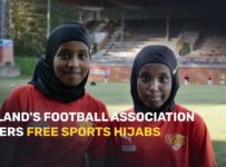 'This is what the Muslim celebrities use!' Finland offers free sports hijabs to budding footballers
