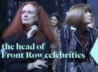 In the head of Front Row celebrities at Fashion Week