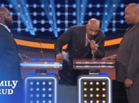 Steve wants to GO HOME! | Celebrity Family Feud | OUTTAKE