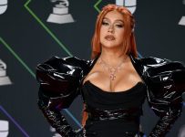 Christina Aguilera Wore a Sexy Black Dress to Latin Grammys