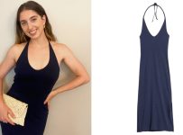 Old Navy Fitted Sleeveless Halter Midi Dress | Editor Review