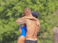 Justin Bieber And Hailey Bieber Publicly Show Their Affection By Kissing On Board A Yacht While On Vacation
